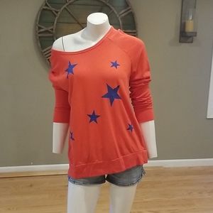 SUNDRY Star Print Sweatshirt